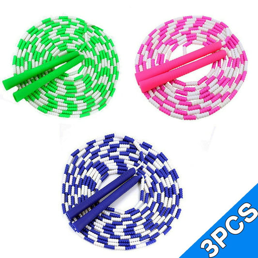 Jump Rope Jump Ropes for Kids Adjustable Length Tangle-Free Segmented hard Beaded Skipping Rope Fitness Jump Rope for Kids
